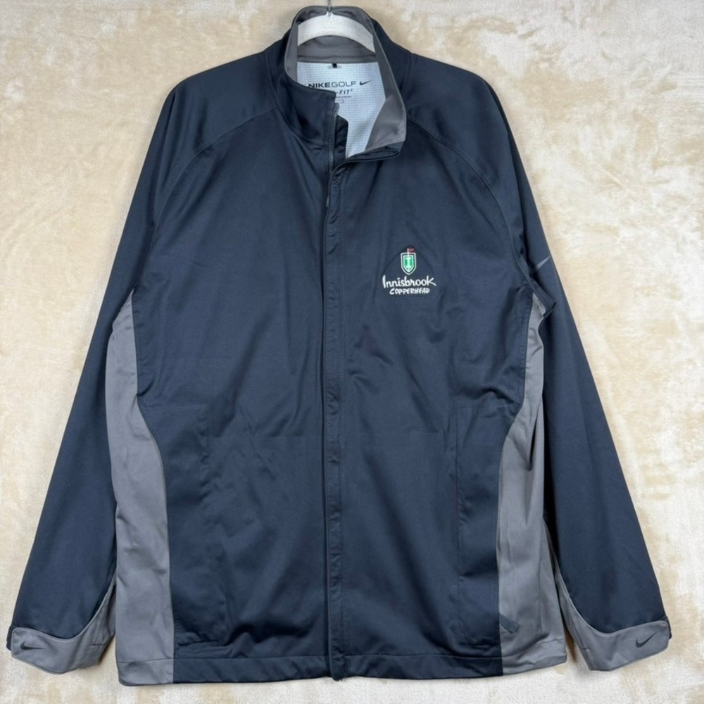 Nike Golf Storm-FIT Jacket Mens L Black Gray Innisbrook Copperhead Athleisure